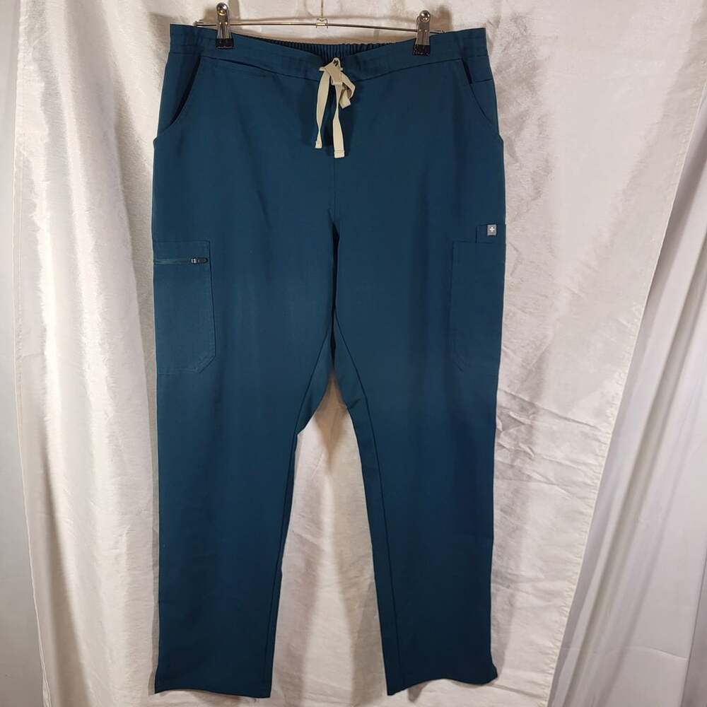 Figs Technical Collection Scrub Pants Size L Deep Reef Cargo TW2000R